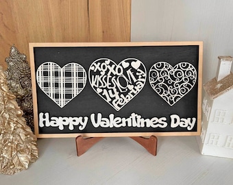 Love Standing Valentine Heart Shelf Sitter SVG , Valentine SVG , Mantle svg, Valentine laser cut file,Laser SVG,Glowforge,Love ,