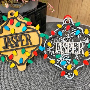 Ornament SVG, Personalized Snowflake Gift,Appreciation SVG ,Laser Cut Ornaments