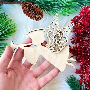 Angel Christmas tree topper SVG, Laser cut Angels,Christmas 2024 laser cut, Christmas laser cut files, Christmas Angels Laser Cut,