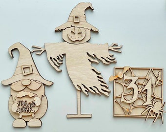 Halloween Interchangeable Stand svg, Standing Halloween Interchangeable Stand, laser farmhouse decor, Glowforge svg, Glowforge cut file,
