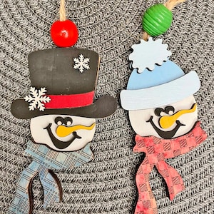 Snowman Frosty Let it Snow Christmas Ornament SVG File ,Laser Cut File,Snowman Ornament svg ,Let it Snow,Christmas Ornament SVG
