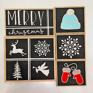 Cute Christmas Laser Cut Digital File /Christmas Presents laser / Christmas Trees / Glowforge files