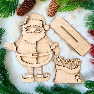 Countdown to Christmas Laser Cut File, Christmas SVG,  Glowforge Laser Design, Christmas Laser, Santa Days to Christmas,