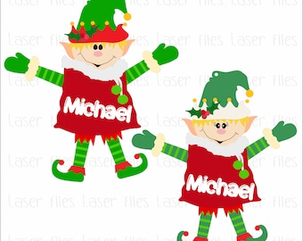Elf Ornament Laser File, Christmas Ornament SVG,Christmas Laser SVG, Laser Ornaments Files,Elf Laser SVG, Christmas Laser Files,