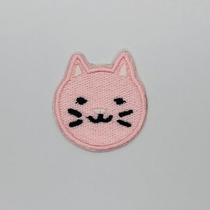 Mini Cat Face Embroidery Design: Small Kitty Pattern (Digital Download)