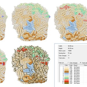Peter Rabbit Embroidery Design, Oh No! Peter Runs Into a Gooseberry Net ...