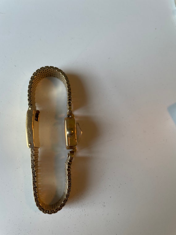 Vintage Longines 14Kt Yellow Gold Ladies Bracelet… - image 5