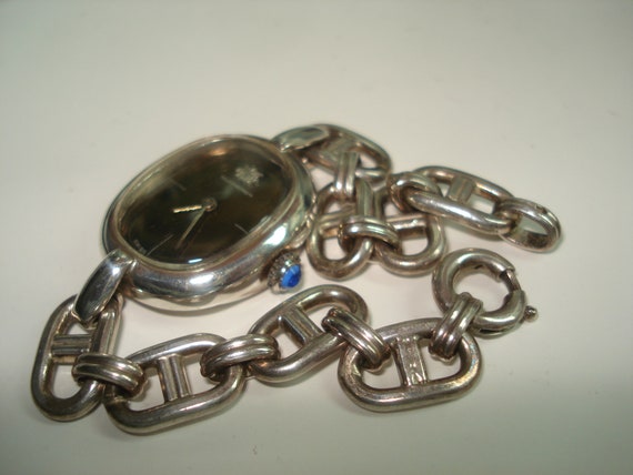 Bucherer Vintage 800 Silver Ladies Wristwatch 17 Jewe… - Gem display picture 1