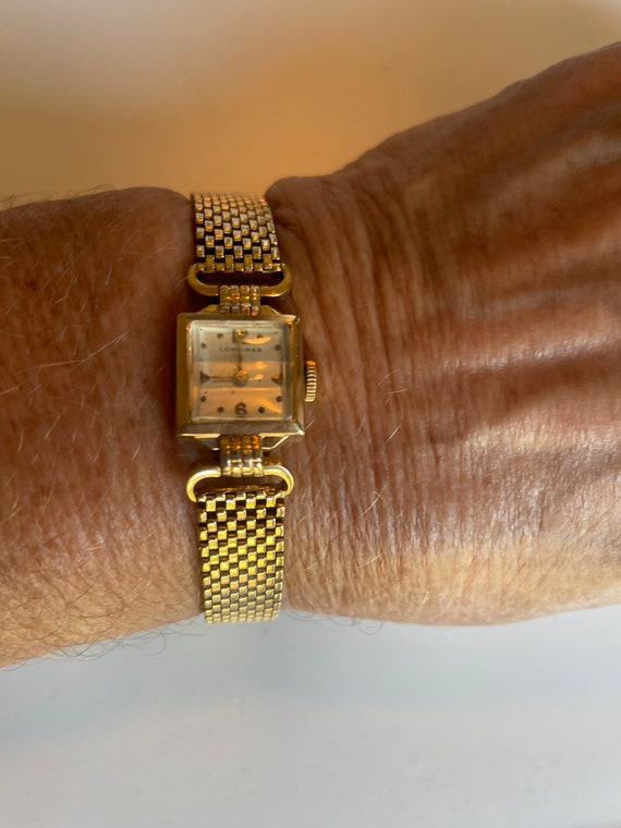 Vintage Longines 14Kt Yellow Gold Ladies Bracelet… - image 2