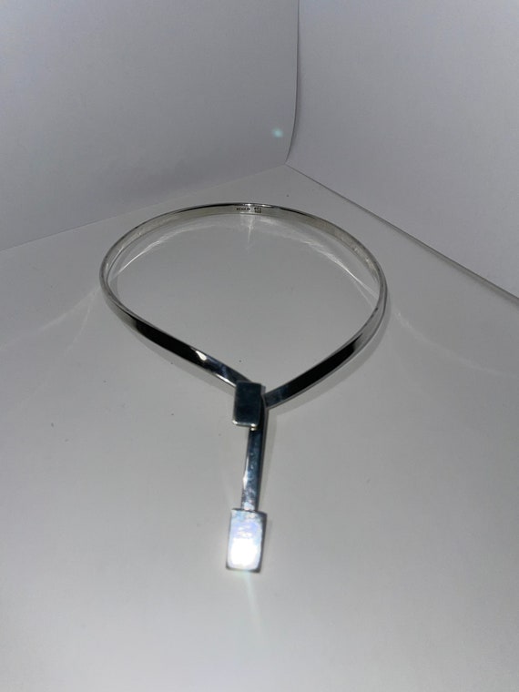 Modernist Sterling Silver Modernist Choker Collar