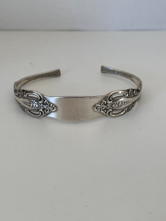 Oneida Sterling Silver Spoon Cuff Bracelet