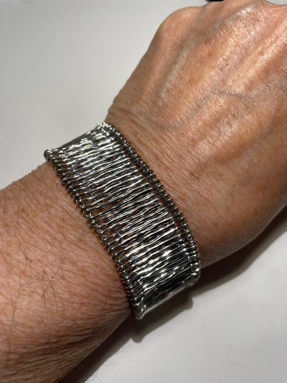 Sterling Silver Unique Link Bracelet by  Chateau … - image 1