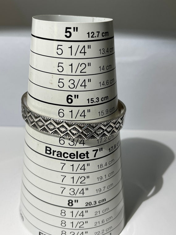 Sterling Silver Native American Cuff Bracelet - image 3