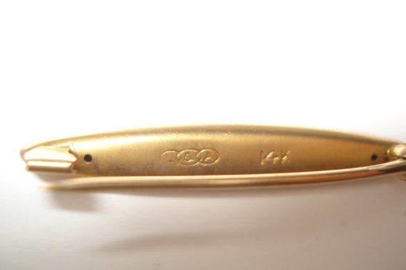 Victorian 14kt Gold Diaper Pins - image 5