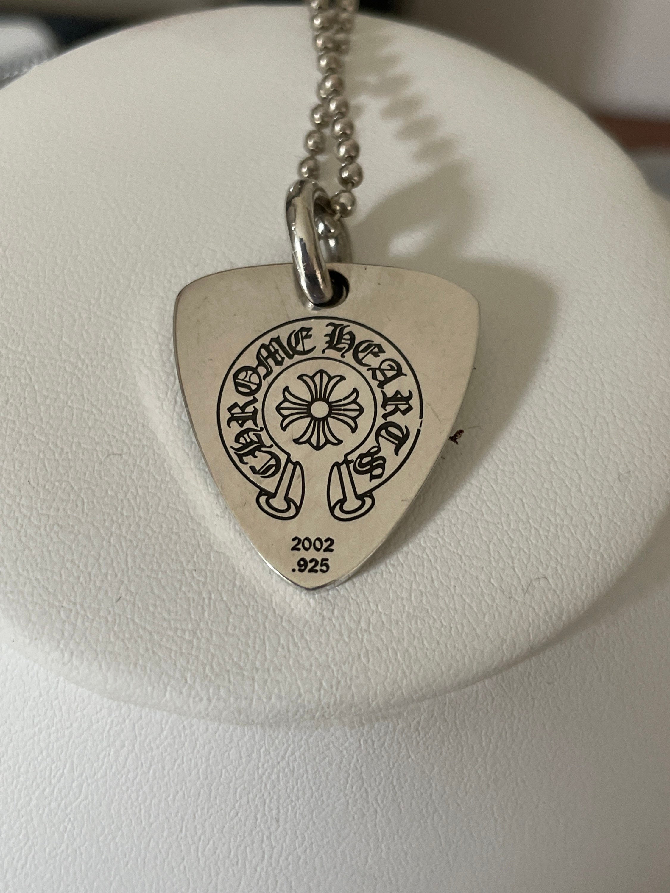 Chrome hearts dog tag necklace deals
