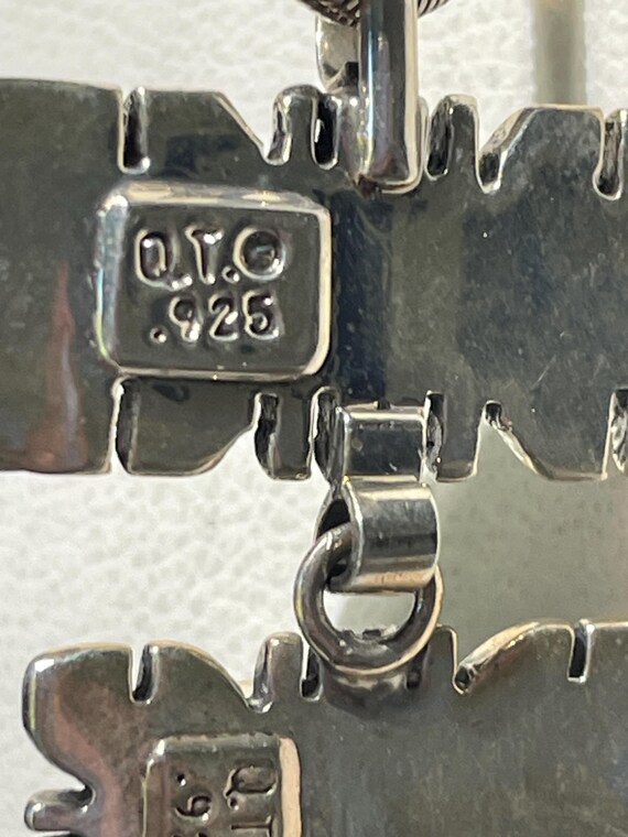 Sterling Silver Dangling Turquoise Southwestern D… - image 6