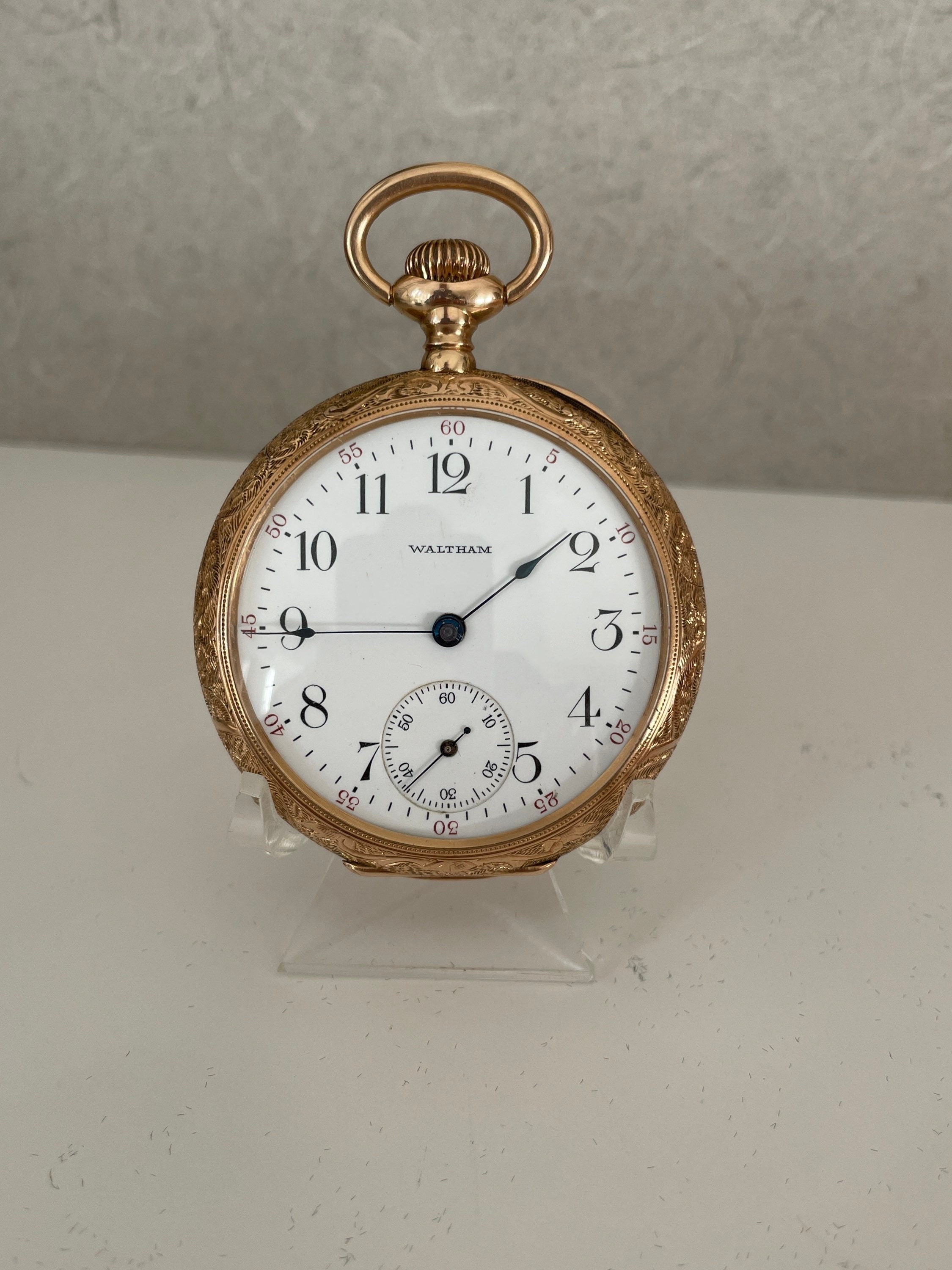 Vintage Waltham Brass Watch Box Jewelry Storage Box Waltham 