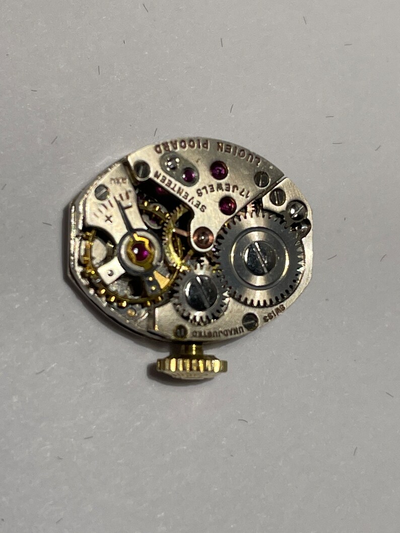 Mouvement Mécanique Vintage Lucien Piccard - Pour Pièces Ou Réparation Montre
