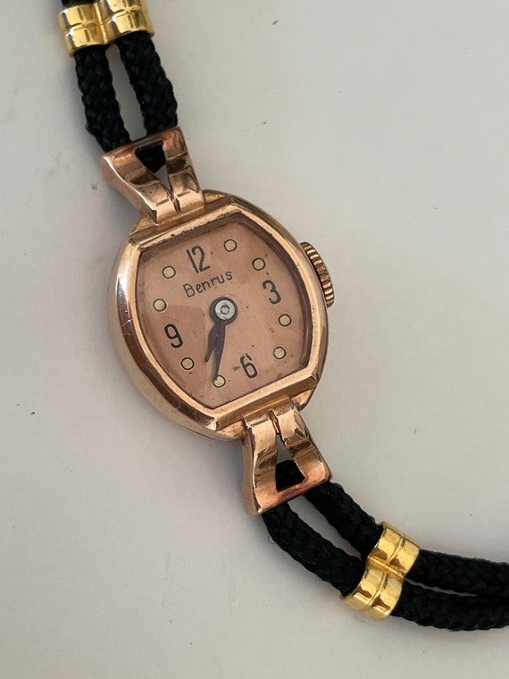 14Kt Rose Gold Benrus Ladies Hand Winding Wristwat