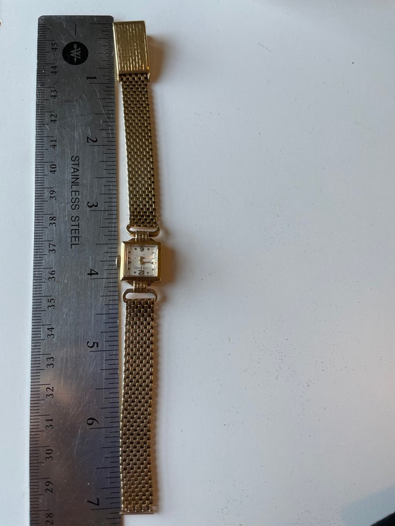 Vintage Longines 14Kt Yellow Gold Ladies Bracelet… - image 8