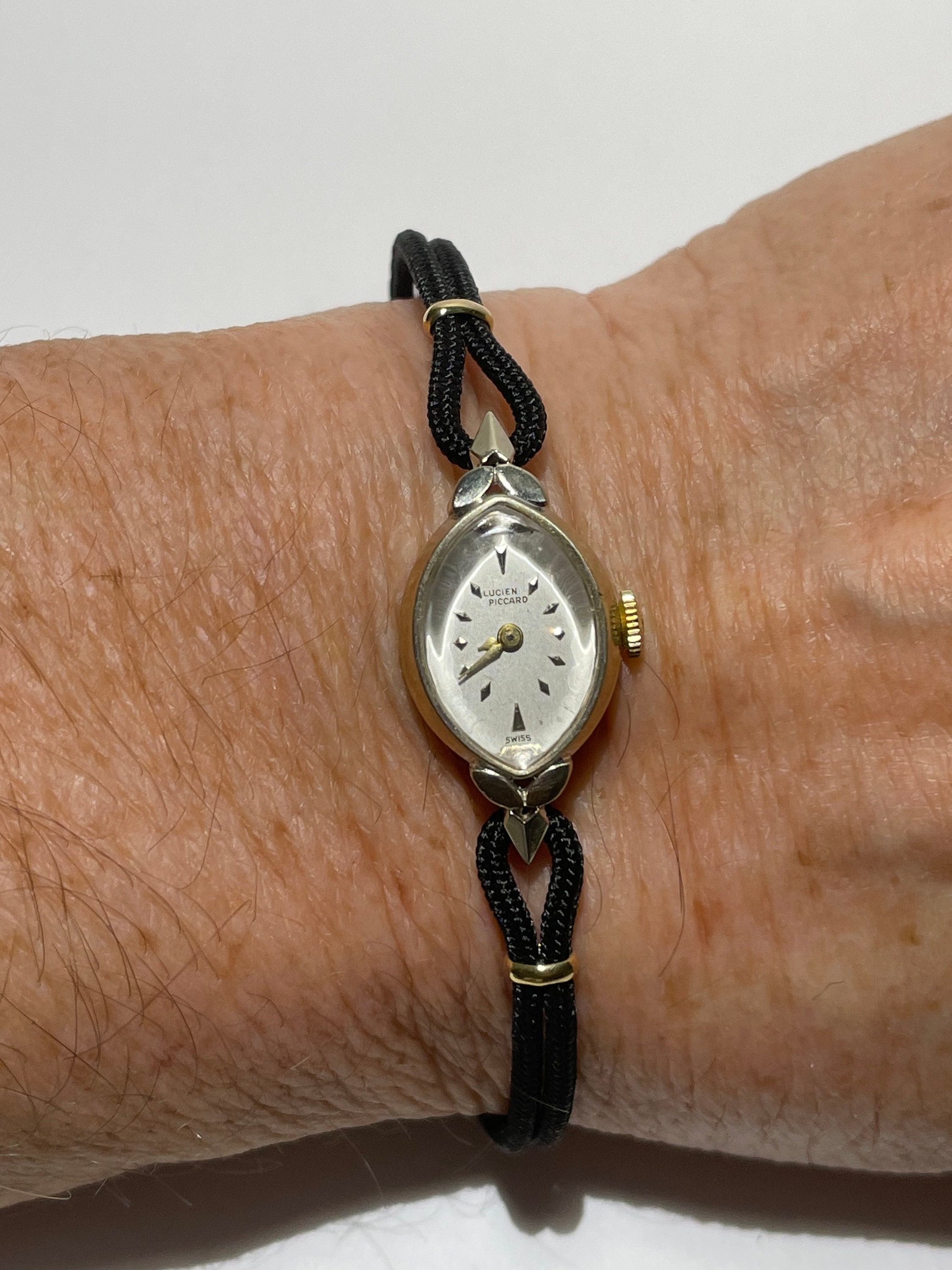 Vintage 14 Kt Gold Ladies Lucien Piccard Wristwatch - Etsy