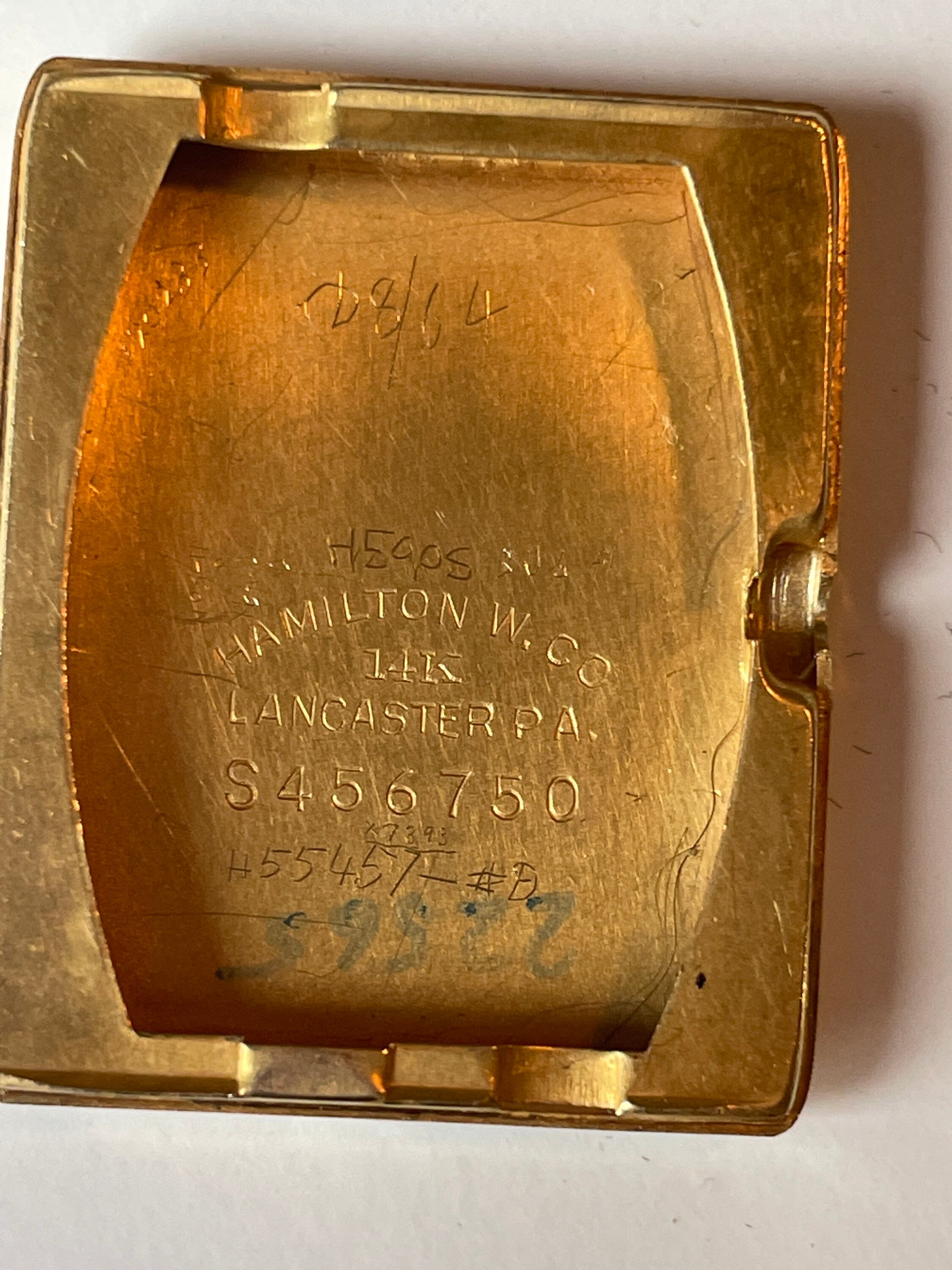 Vintage 14k Gold HAMILTON Wesley Model 982 Winding Watch 1940s