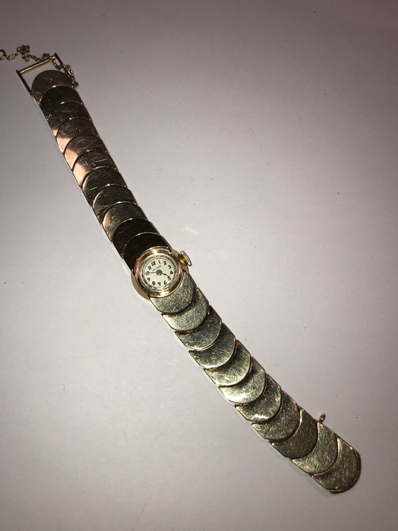 14Kt Crescent Moon Bracelet Band 14 Kt Gold Vinta… - image 6