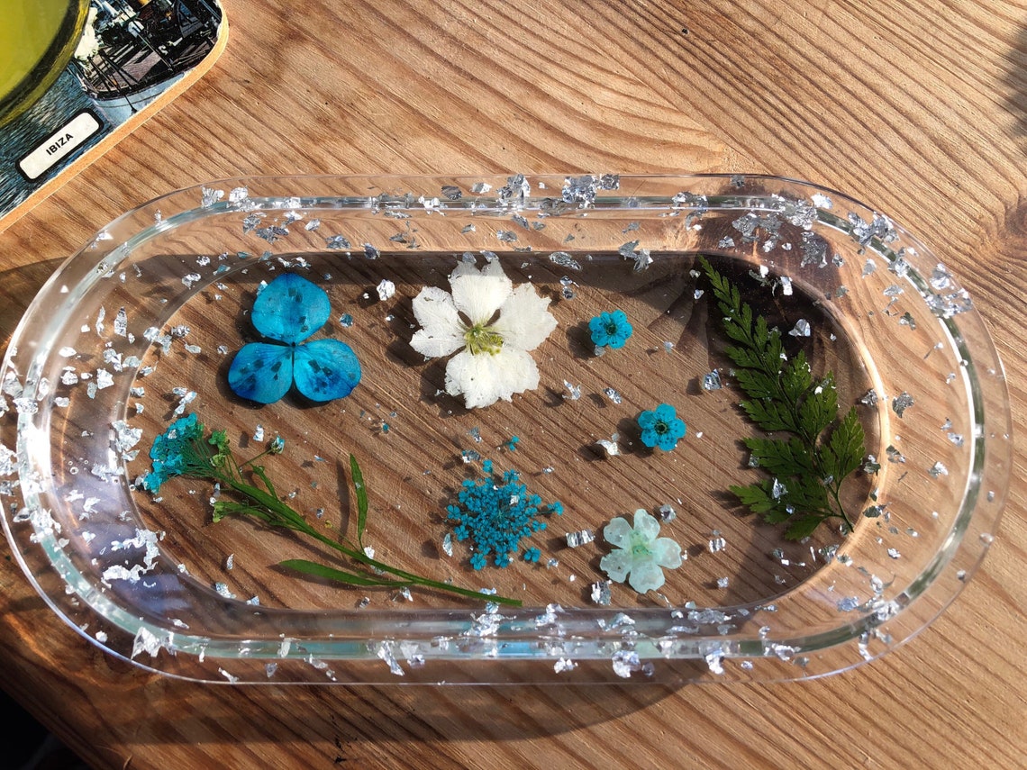 Personalised custom made resin Jewellery tray/ trinket Etsy