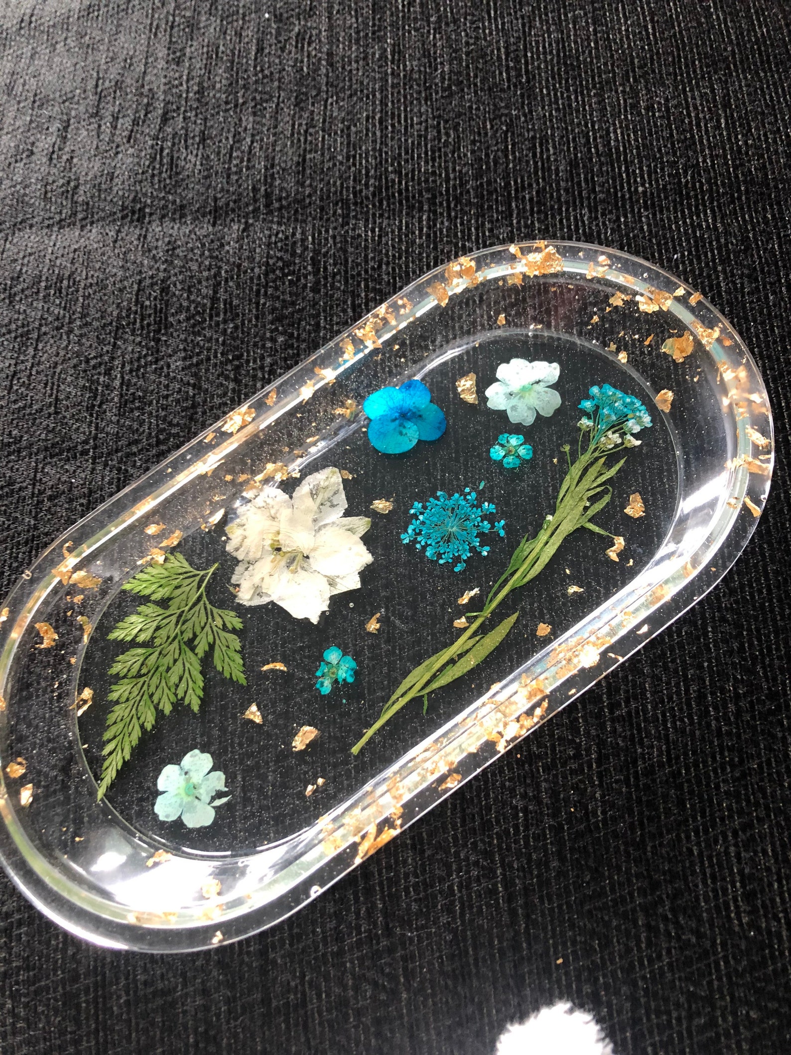 Personalised custom made resin Jewellery tray/ trinket Etsy