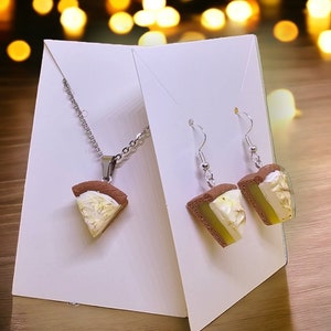 Lemon Meringue Pie Earrings/Necklace