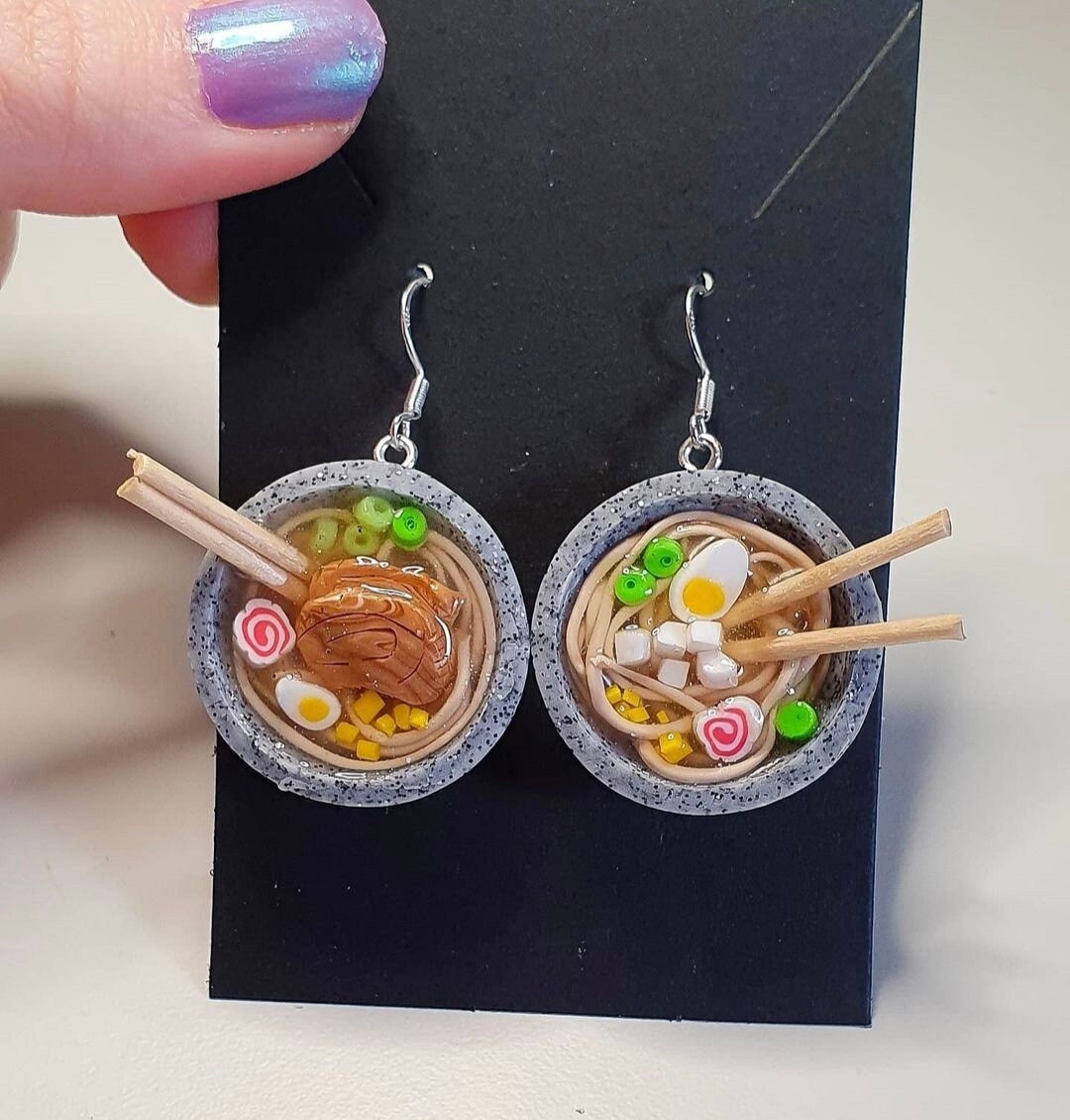 Ramen Noodle Bowl Earrings/necklace Etsy UK