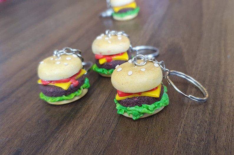 Cheeseburger Keyring