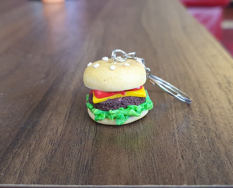 Cheeseburger Keyring