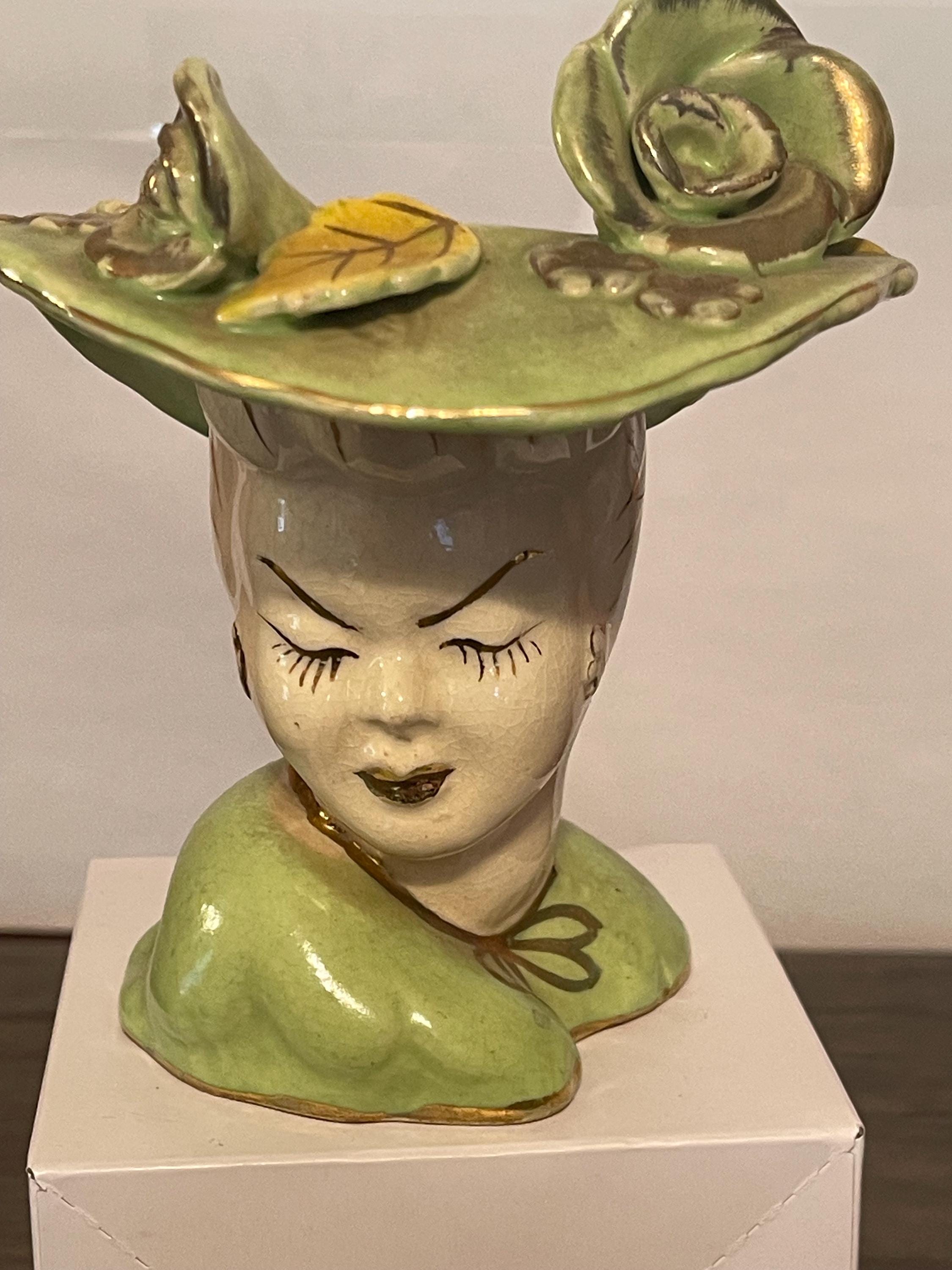 Japan Vintage Lady Head Vase - Etsy