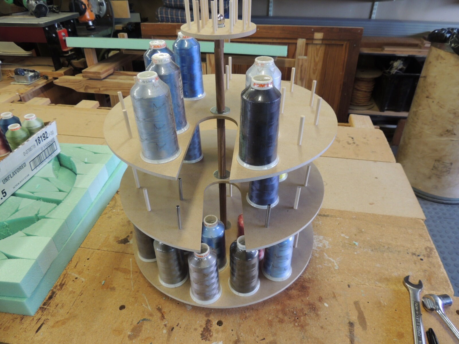 5000m Thread Storage Carousel Stores 62 Large Spools FREE Etsy