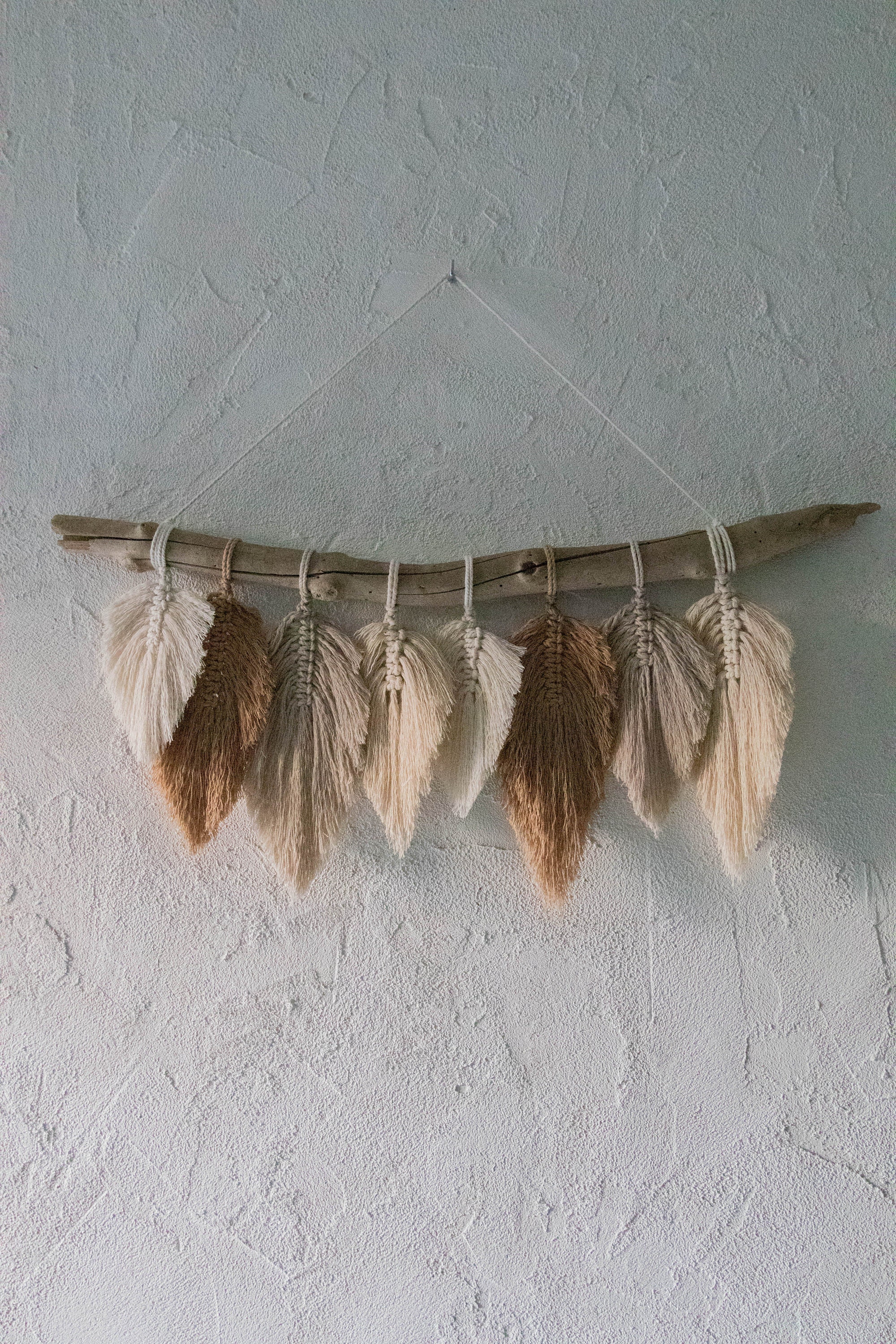 Macramé Feuilles/Plumes Personnalisable