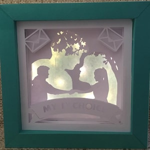 Shadowbox Lara Jean and Peter digital cut file