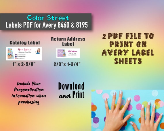 Avery 8460 label template