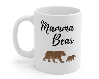 Mama Bear Mug 110z, only child mug, mothers day mug, valentines day mug, gift for her, mama bear mug