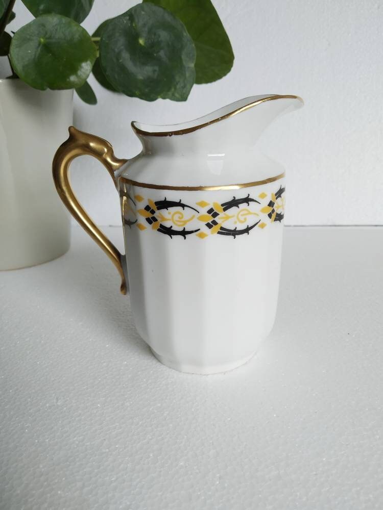 Limoges Porcelain Milk Jug, Art Deco. Etsy