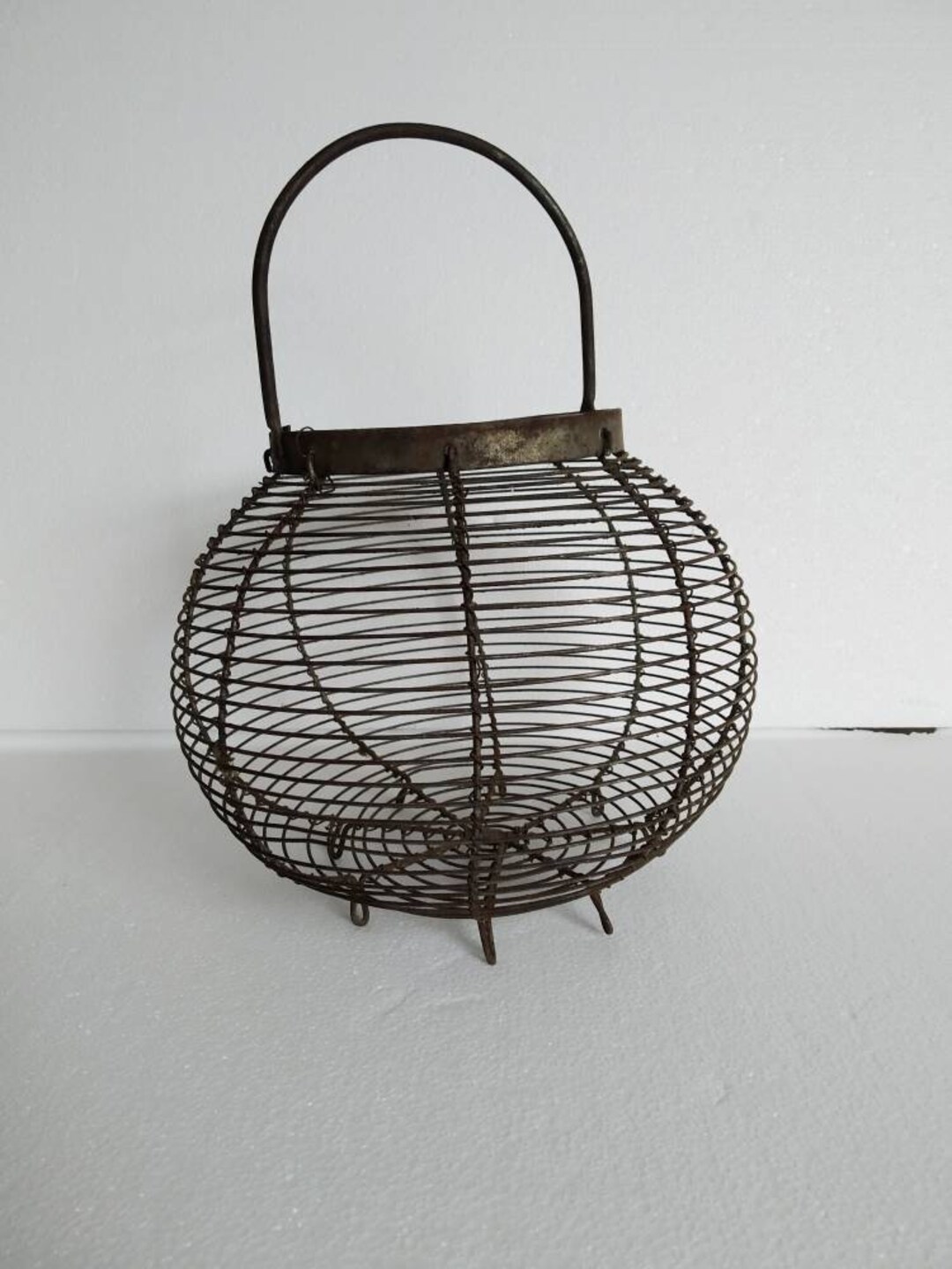 French Vintage Egg Basket. Wire Veg Storage Etsy UK
