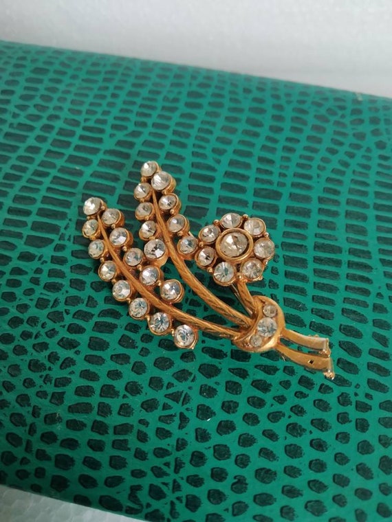 Vintage French brooch, costume jewellery. - image 1