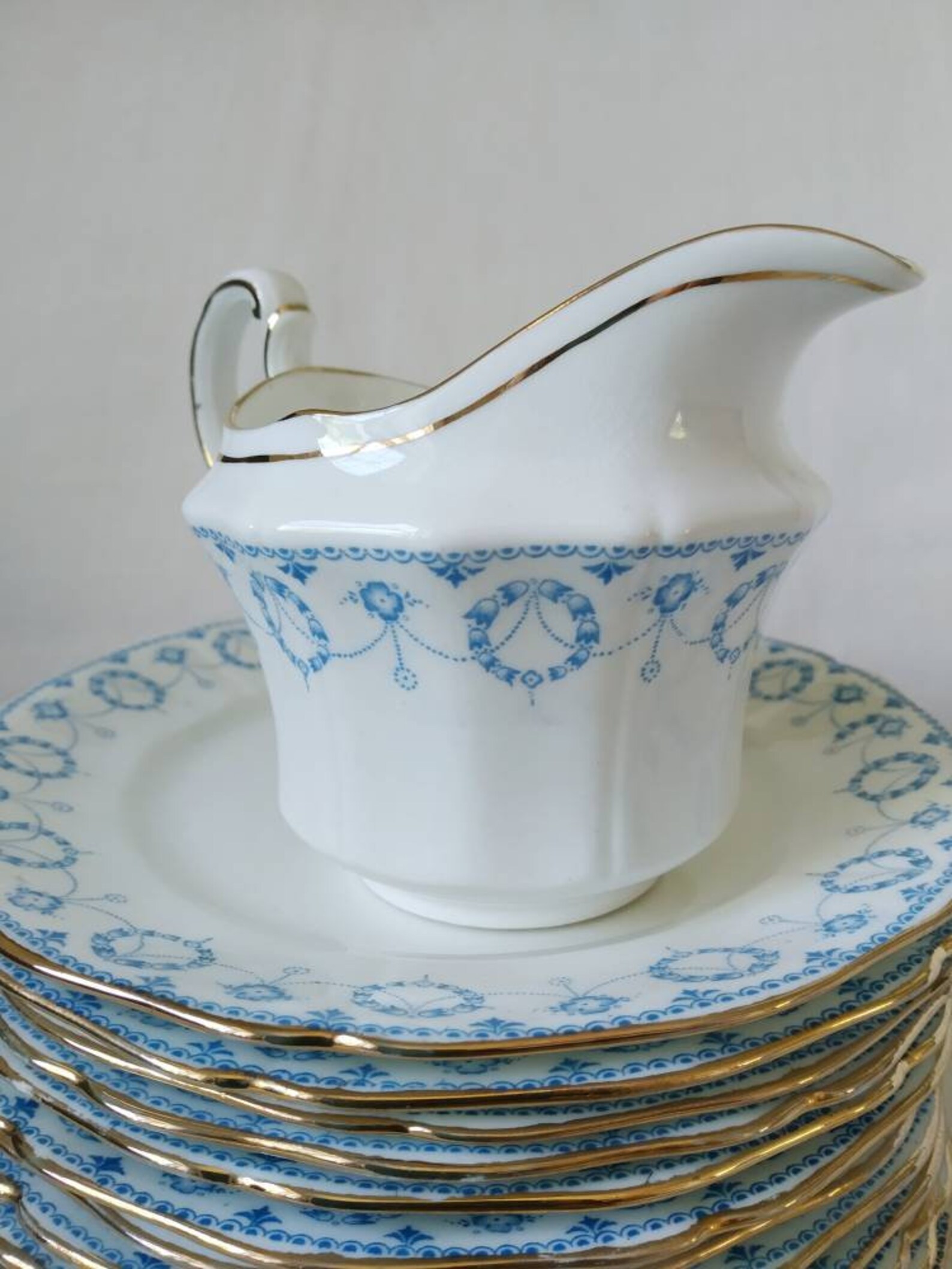 Vintage Bone China Cream Jug. E Hughes of Staffordshire. Etsy UK