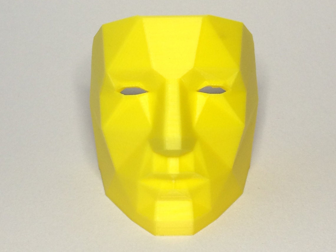 3D Printed Low Poly Face - Etsy