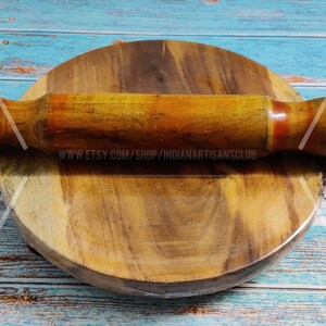Indolium made Chakla-WITH Stainless Steel covered Pin,Aluminium Roti Maker,Hindalium Rolling Board Pins Chakla Belan For Making Chapati