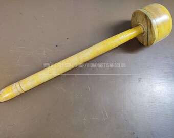 Set of 2 Manual Desi Masher and Blender,Wooden Hand Masher For Dal, Lassi Ghotni,Wooden Mixer,Wood Hand Blender Butter Milk,Lassi Maker,