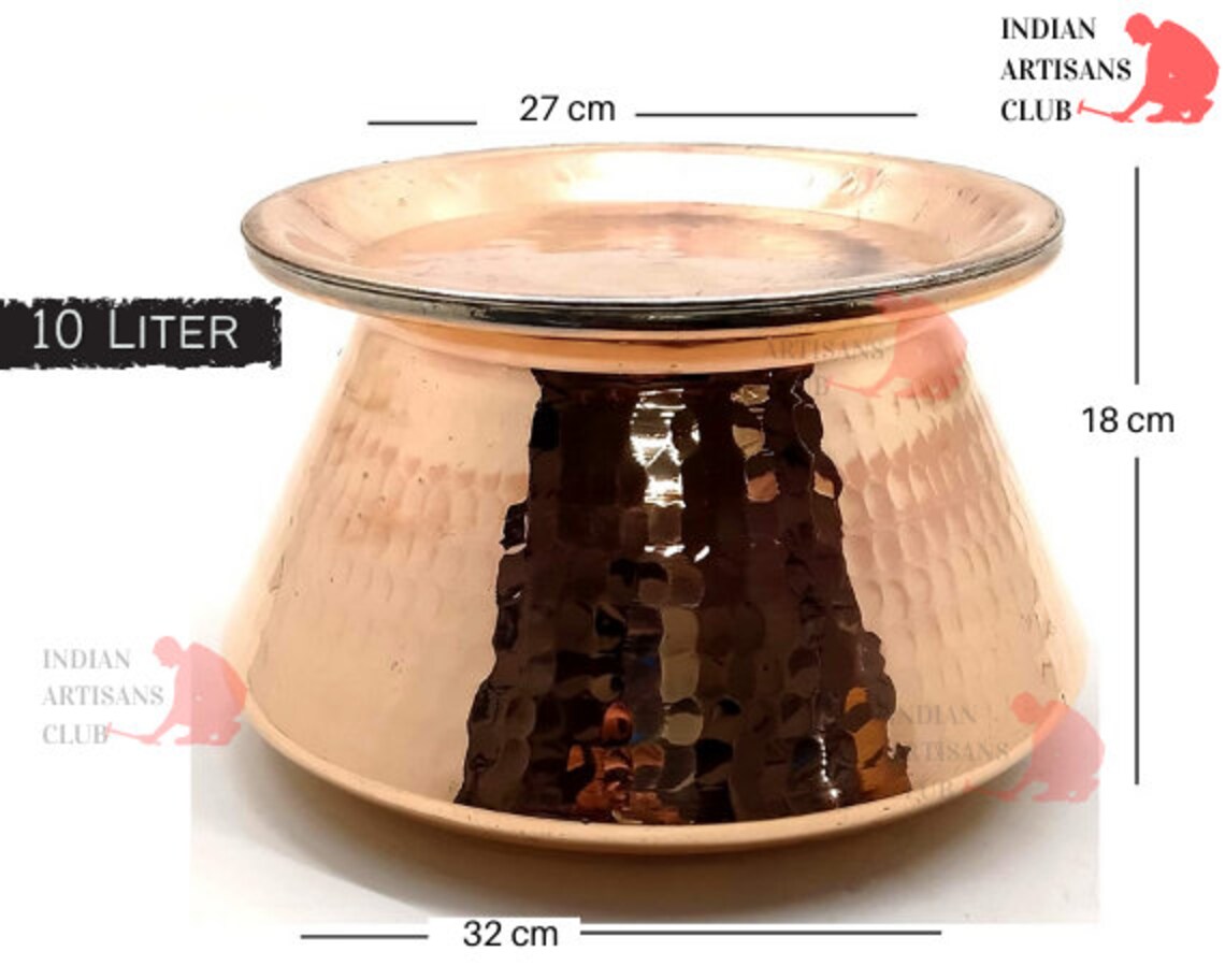 Traditional Copper Biryani HandiCooking PotPure Copper Etsy