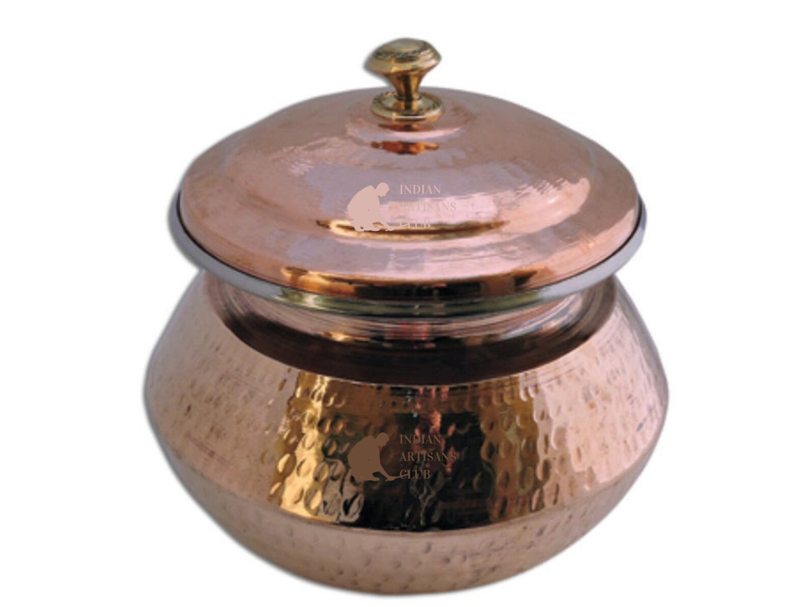 Traditional Copper Biryani HandiCooking PotPure Copper Etsy