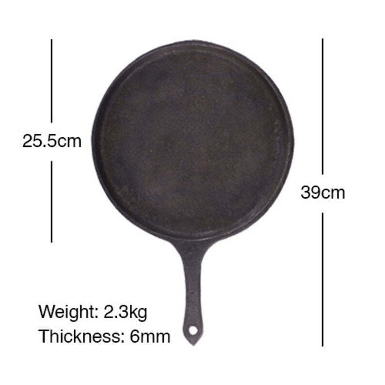 Kerala Cast Iron Cookware Set Kadai 2.5lskillet 1.5ltawa Etsy