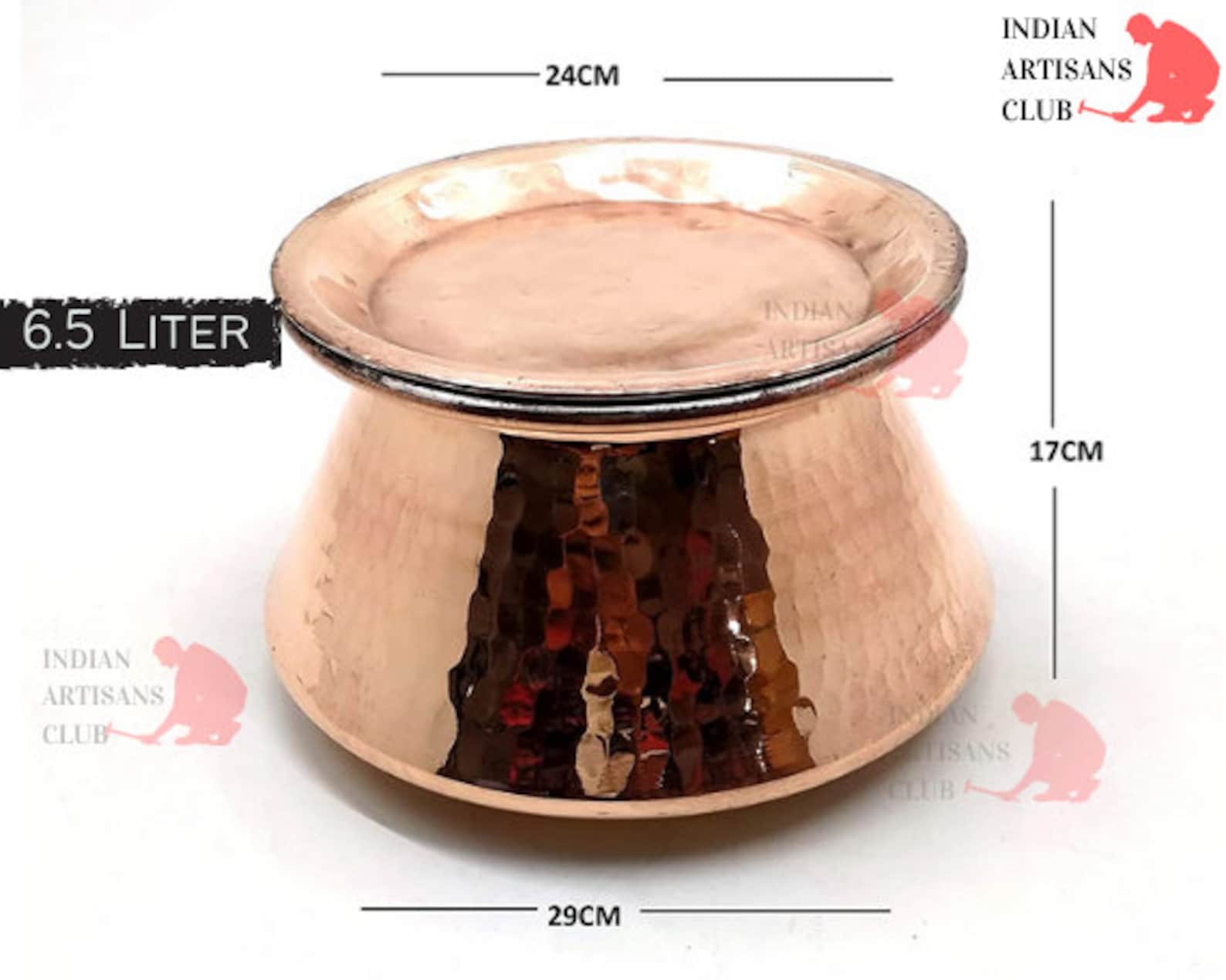 Traditional Copper Biryani HandiCooking PotPure Copper Etsy